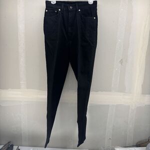 Vintage Levis 521 Black 90s Y2K Tapered Leg Fit HIgh Rise Size 10 Made USA Mom